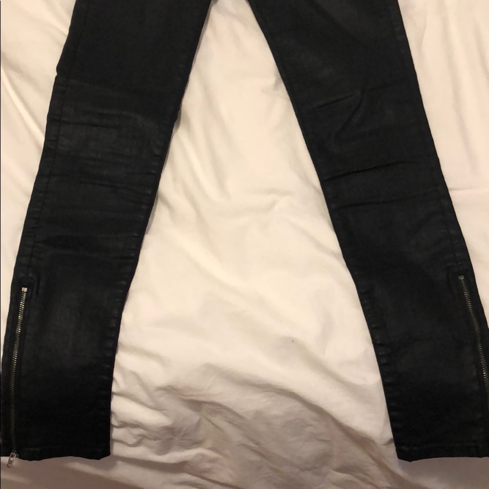 Rag and Bone Coated Zipper Jeans - Picture 3 of 6
